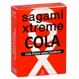 Ароматизированные презервативы Sagami Xtreme COLA - 3 шт.